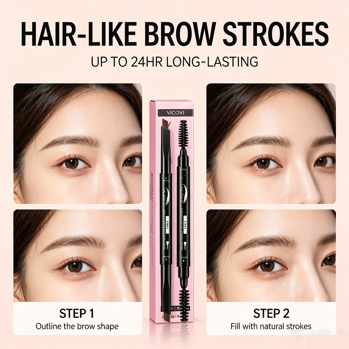 [VICOVI]Mascara+Eyebrow Pencil
