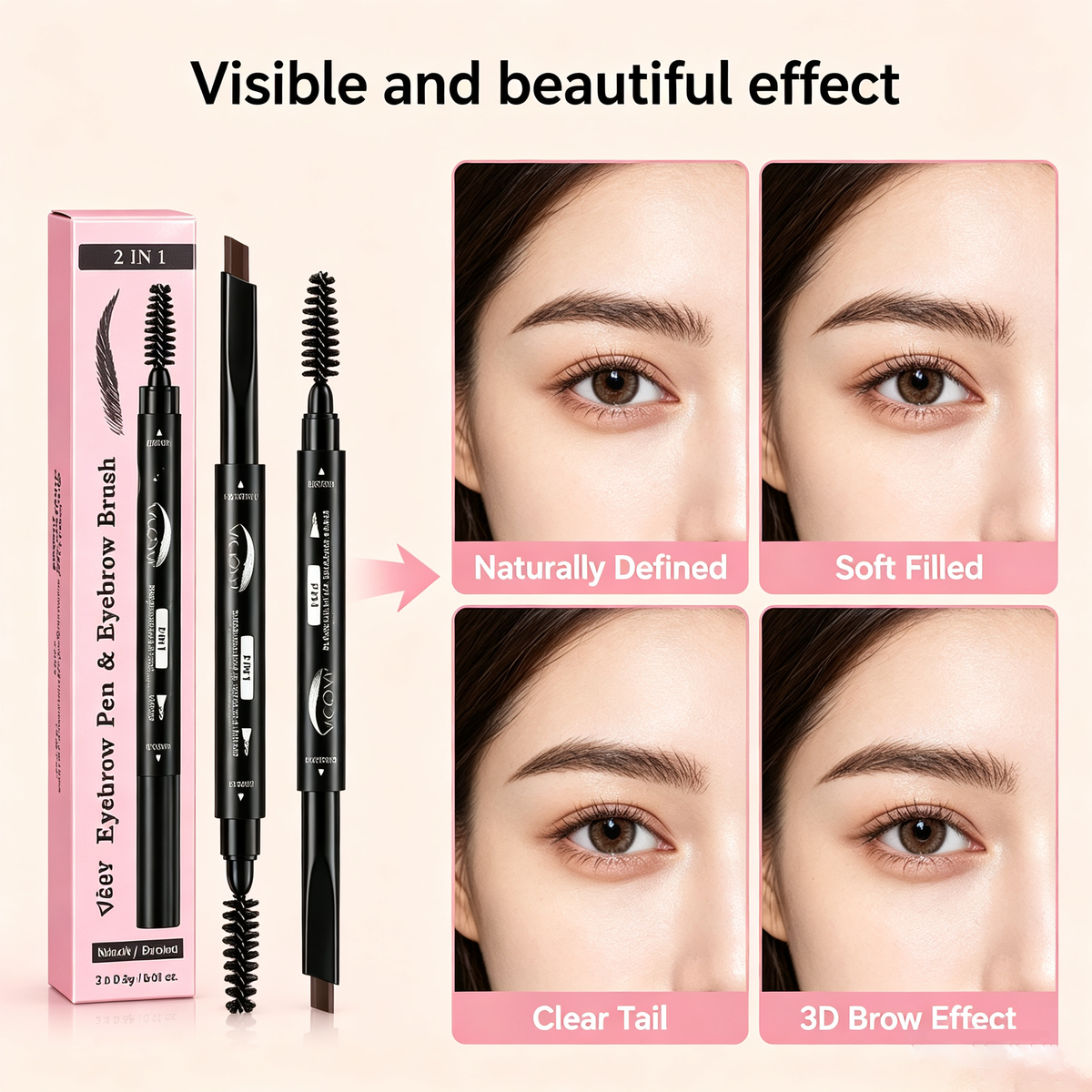 [VICOVI]Mascara+Eyebrow Pencil