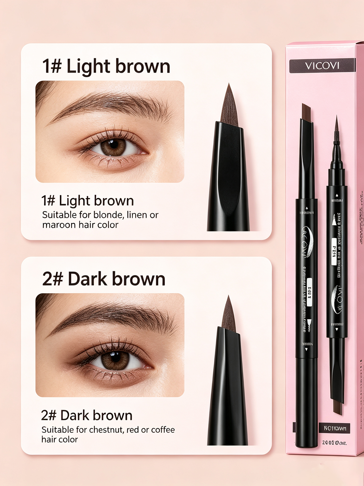 [VICOVI]Mascara+Eyebrow Pencil