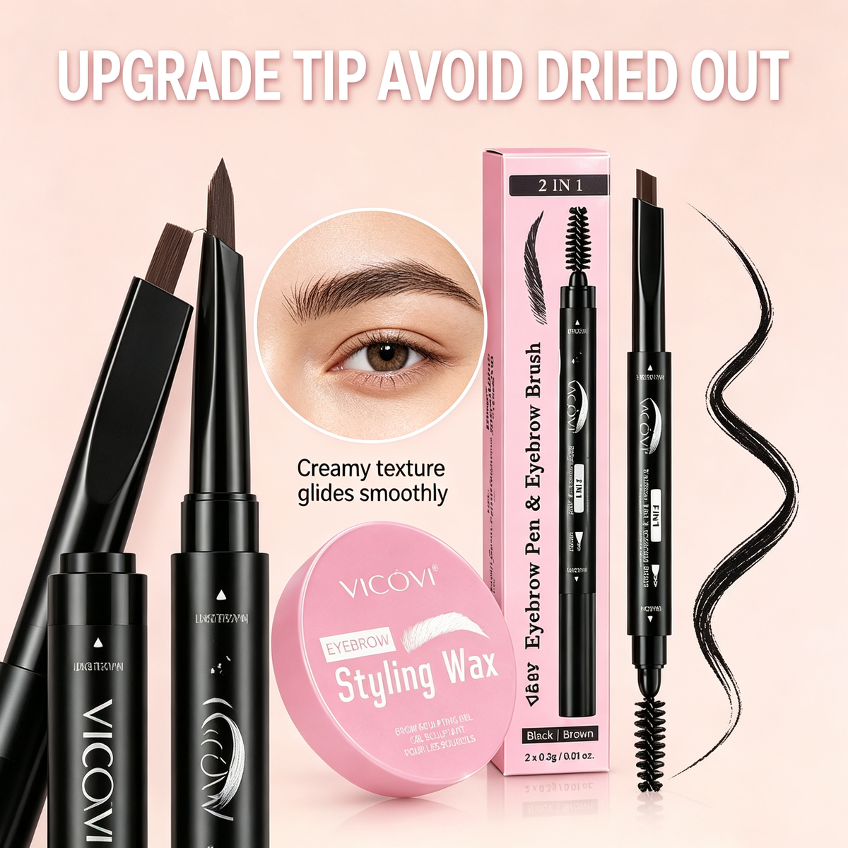 [VICOVI]Mascara+Eyebrow Pencil