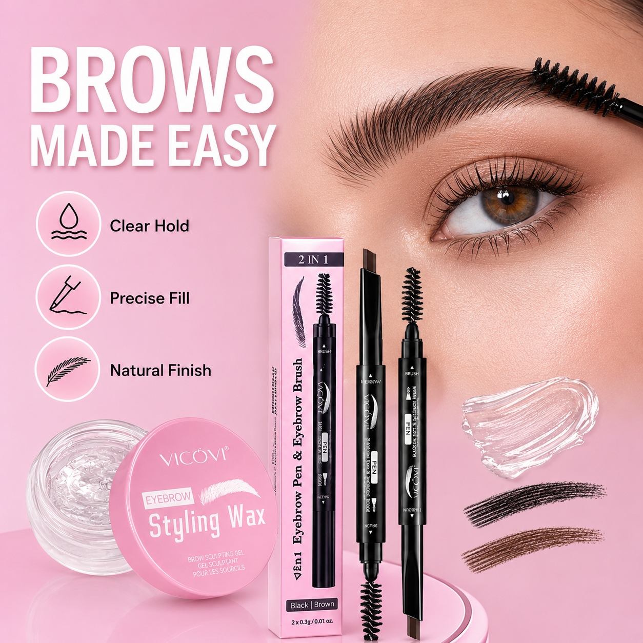 Mascara+Eyebrow Pencil